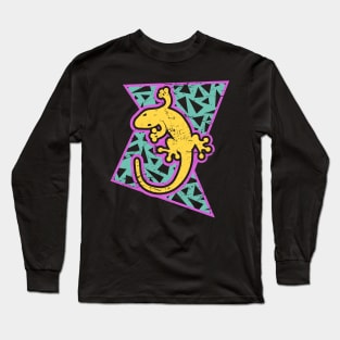 Rad 90s Gecko Lizard Long Sleeve T-Shirt